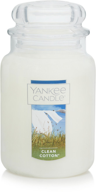 양키캔들 라지자 캔들, 클린 코튼, 623g, 1개