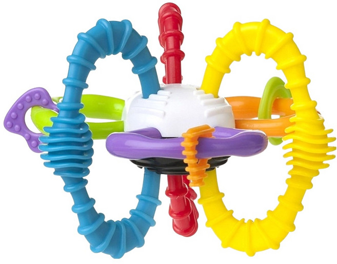 playgro 培高 無限創意扭扭球, 1個, 藍色 + 紫色 + 黃色