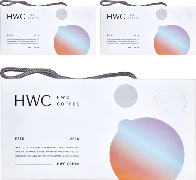 HWC 黑沃咖啡 馬卡龍系列 浸泡綜合咖啡禮盒 100% 阿拉比卡 氮氣充填 CQI國際杯測評審監製, 藍山風味 + 黃金曼特寧 + 曼巴 + 阿拉比卡 + 摩卡, 3盒