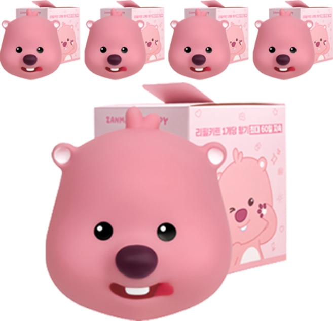 벨르아망 잔망루피 빅페이스 리필형 차량용 방향제 군침루피, 5개, 라벤더