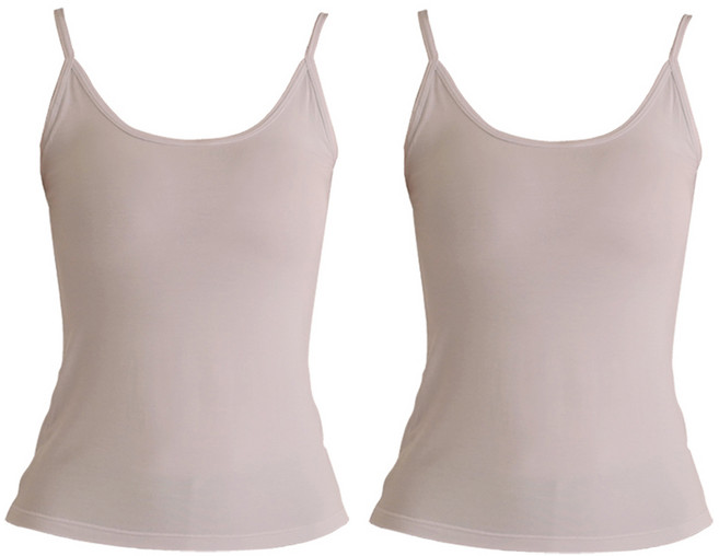 파란 여성용 에어 텐셀 스판 끈나시 2p