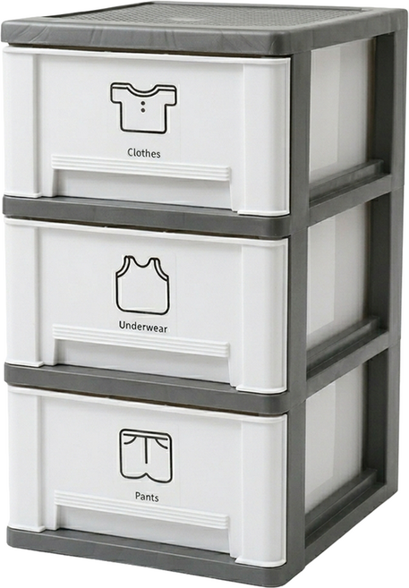 KEYWAY 聯府 亞士都櫃 附輪 FV-308, 白色, 3層