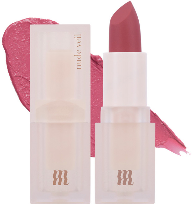 머지 누드 베일 립스틱, 쉘 핑크, 3.5g, 1개