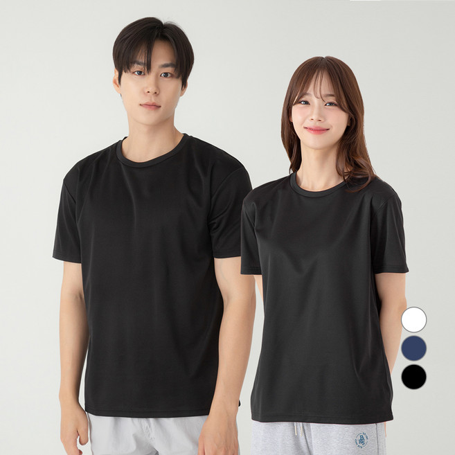 캐럿 남녀공용 썸머 라운드넥 반팔 티셔츠