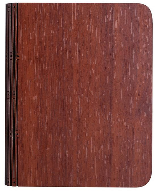 LED木質翻頁書本小夜燈 胡木色