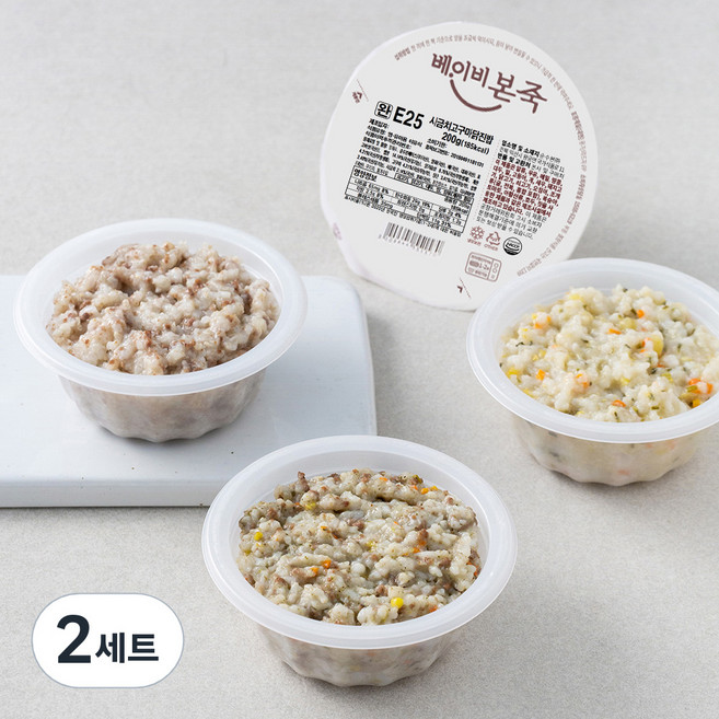 베이비본죽 완료기 이유식 C세트, 800g, 2세트