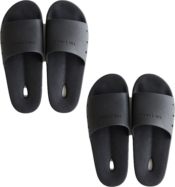 더자카 모던 호텔식 기능성 욕실화, 블랙, 1세트