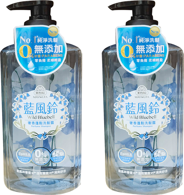 美吾髮 奢香蓬鬆洗髮露 藍風鈴, 700ml, 2瓶