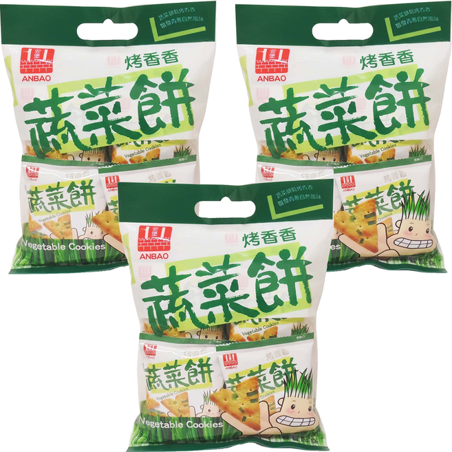 安堡蔬菜餅, 200g, 3包