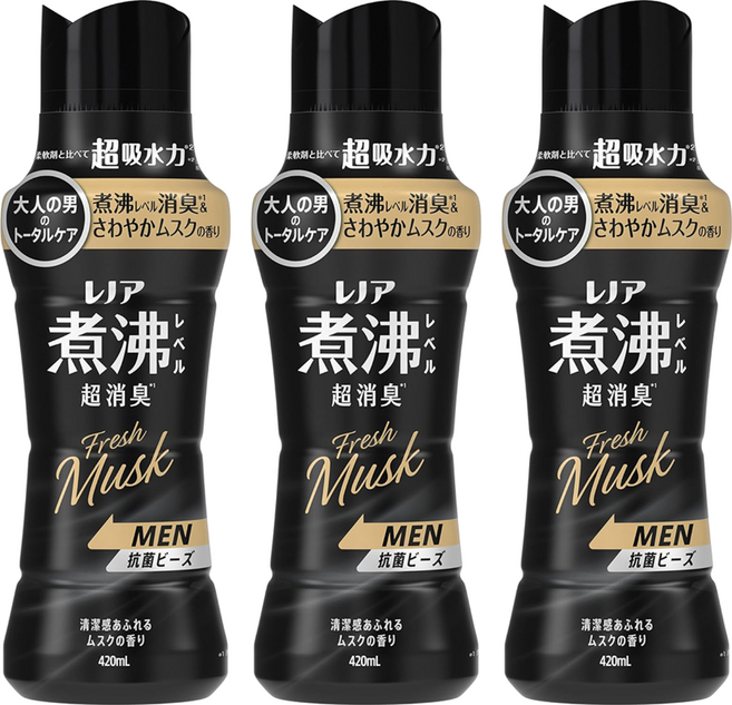 Lenor 蘭諾 煮沸衣物香香豆 清爽麝香, 3個, 420ml