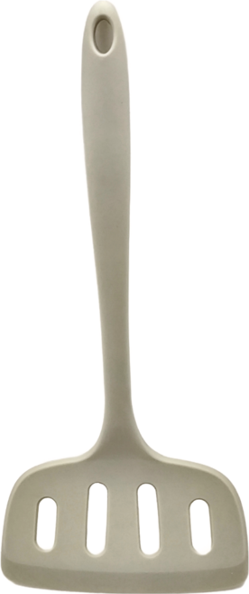 SiliPot 矽膠 加寬鍋鏟 100%韓國產 無環境荷爾蒙 耐熱-40°C~250°C, 米色, 1支