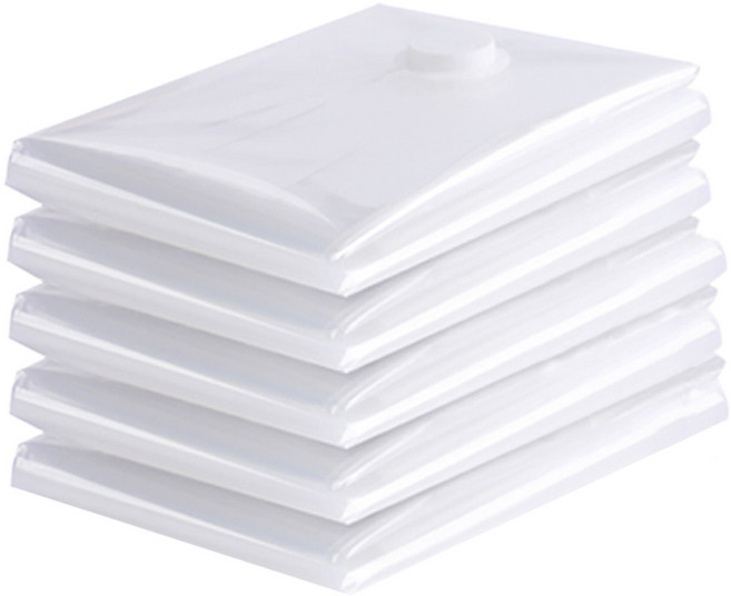 禾統 真空壓縮收納袋 節省空間 防塵防蟲防潮 緊密封口, 5個裝, 1組