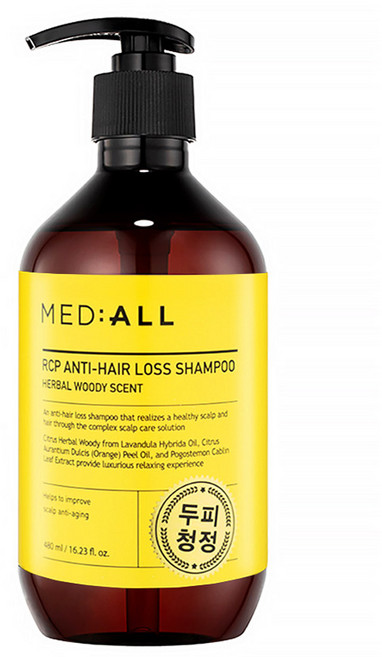 메디올 알시피 안티 헤어 로스 샴푸 우디향, 480ml, 1개