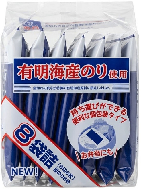 永井海苔 味付海苔片 8入, 17.6g, 1袋
