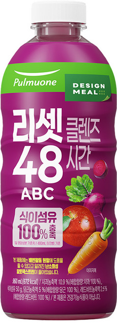 풀무원 리셋클렌즈 48시간 ABC 주스, 1개, 960ml