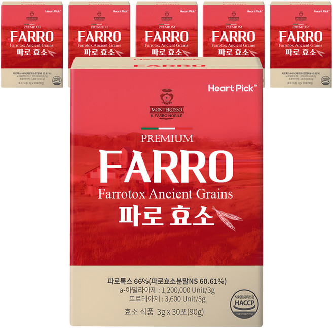 하트픽 파로 효소 분말, 90g, 6개