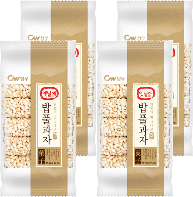 청우식품 밥풀과자, 130g, 4개
