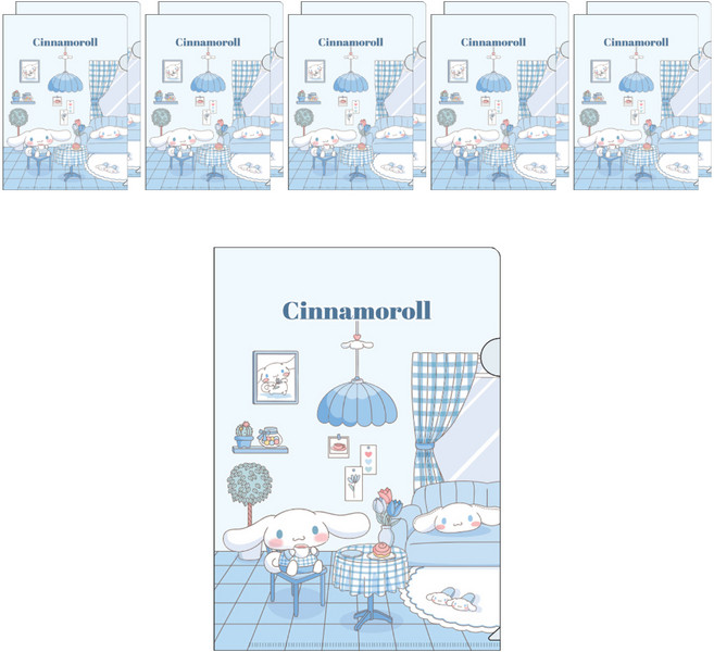 산리오 ROOM L자홀더파일, 시나모롤, 10개