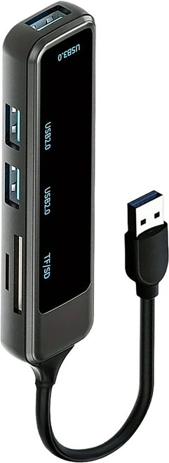 Type-C/USB 五合一多功能轉接頭集線器 原廠保固, 黑色, 1個