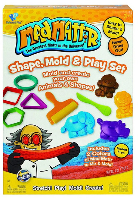 MAd MATTR 瘋狂博士MM沙 創意學習組, 幾何動物, 310g, 1盒