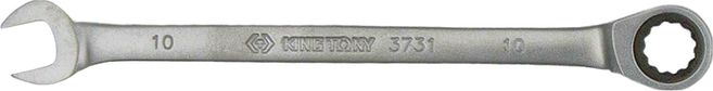 KING TONY 金統立 單向快速棘輪扳手 KT373110M 10mm 黃黑色, 1個