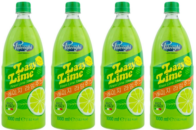 레이지레몬 라임 주스, 1L, 4개