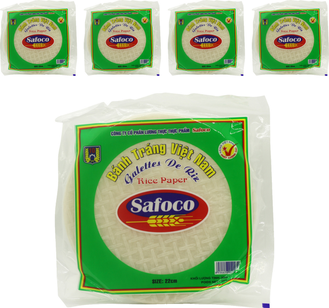 Safoco 圓形米紙 22cm, 300g, 5個