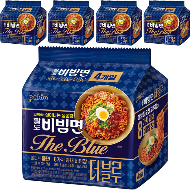 팔도비빔면 더블루 135g, 20개