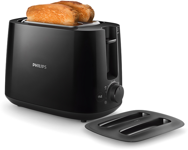 필립스 토스터기 데일리 컬렉션 시리즈 블랙, HD2582/90