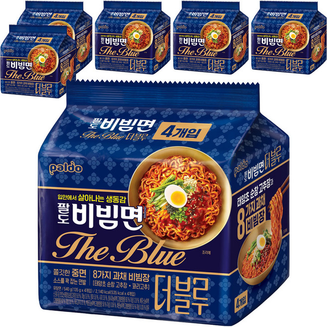 팔도비빔면 더블루 135g, 24개