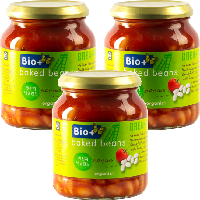 발투센 유기농 베이크드빈, 360g, 3개