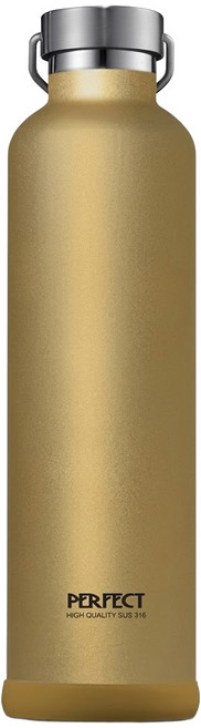 PLUS PERFECT 理想 極緻316真空保溫杯, 香檳金, 1L, 1個