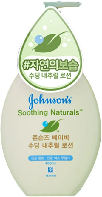 존슨즈베이비 수딩 내추럴 너리싱 로션, 1개, 400ml - 쿠팡