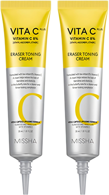 미샤 비타씨플러스 이레이저 토닝 크림, 30ml, 2개