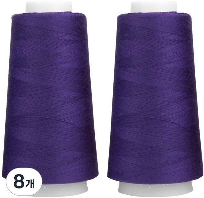 유니크 프리미엄 OWL 코아사 45수 2합 실, 27 엔틱퍼플, 8개