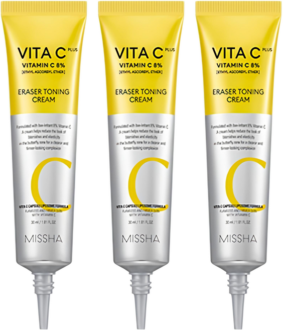 미샤 비타씨플러스 이레이저 토닝 크림, 30ml, 3개