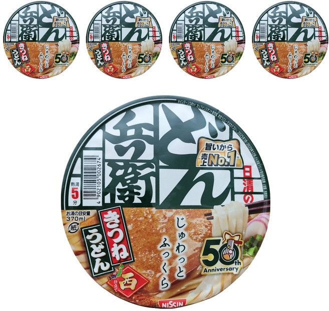 NISSIN 日清 咚兵衛 油豆腐烏龍麵 95g, 5入