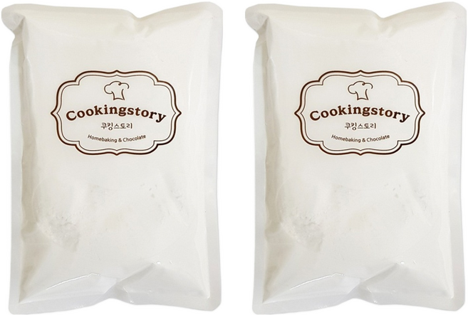 쿠킹스토리 데코화이트 슈가파우더, 200g, 2개