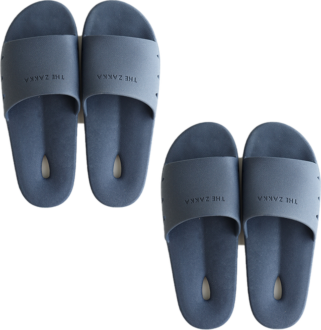 더자카 모던 호텔식 기능성 욕실화, 네이비, 2세트