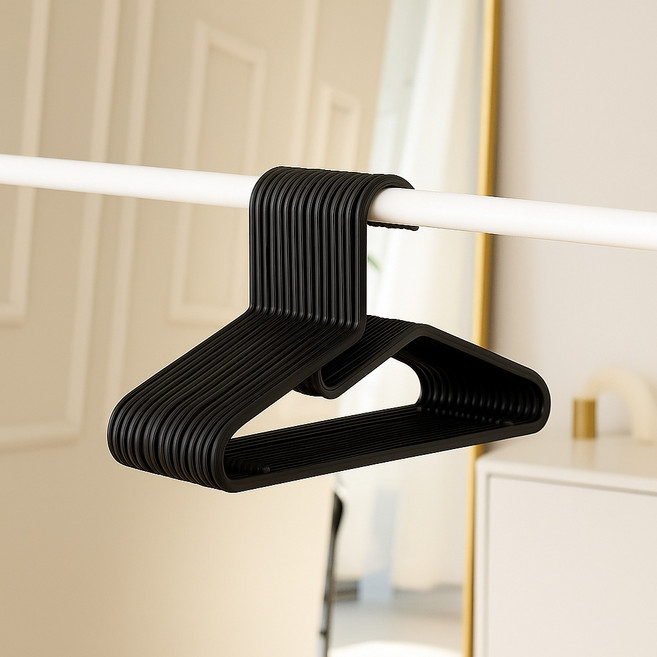 보노하우스 목 늘림 방지 옷걸이, 블랙, 30개