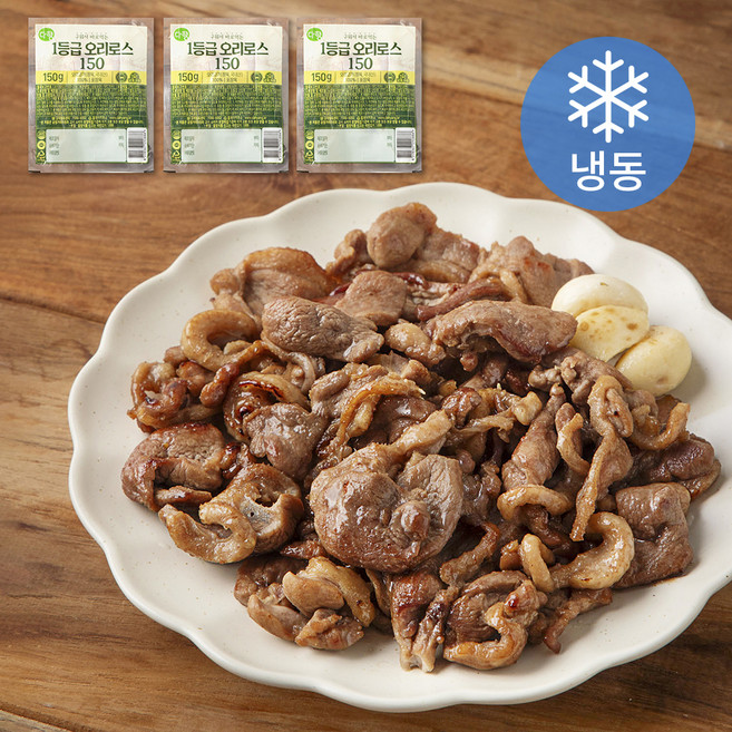 다향오리 1등급 오리로스 (냉동), 150g, 3개