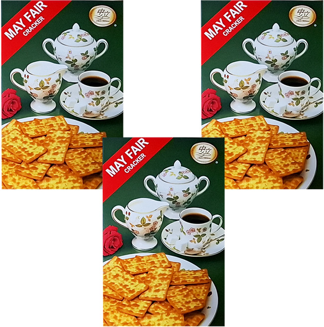 中立 美華梳打餅, 180g, 3盒