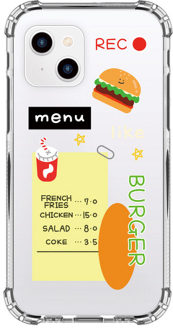 이루다 해피밀 투명 방탄 클리어 젤리 휴대폰 케이스