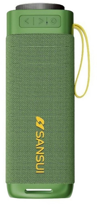 SANSUI 山水 漫遊者低音炮戶外藍芽喇叭 附收納袋 SR-X6G, 炫綠青