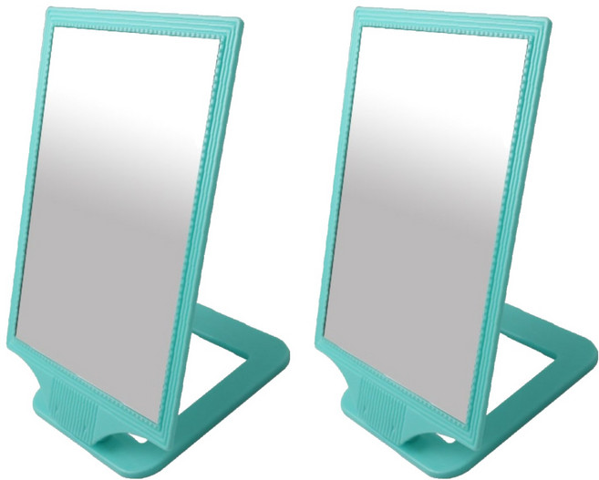 세븐스타 진주사각거울 대, 민트, 2개