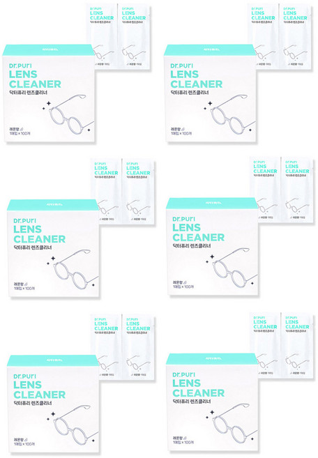 닥터퓨리 렌즈클리너 레몬향 100매, 6세트