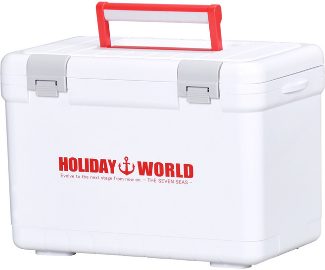 SHINWA 홀리데이 월드 아이스박스 + 아이스팩 750 세트, 화이트, 22L