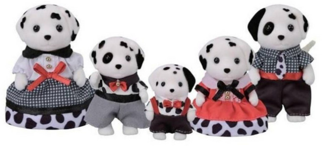 EPOCH Sylvanian Families 森林家族 大麥町犬家庭組 EP15943, 1個