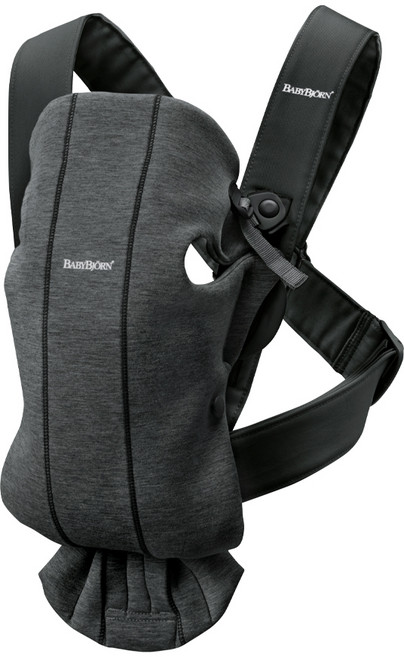 베이비뵨 베이비 캐리어 미니 3D 저지, 차콜그레이