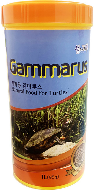 샘아쿠아 감마루스 거북이 사료, 1L, 1개